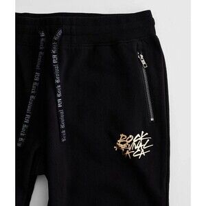 Rock Revival Mens 3XL Black Joggers Sweatpants Ripped Distressed XXXL